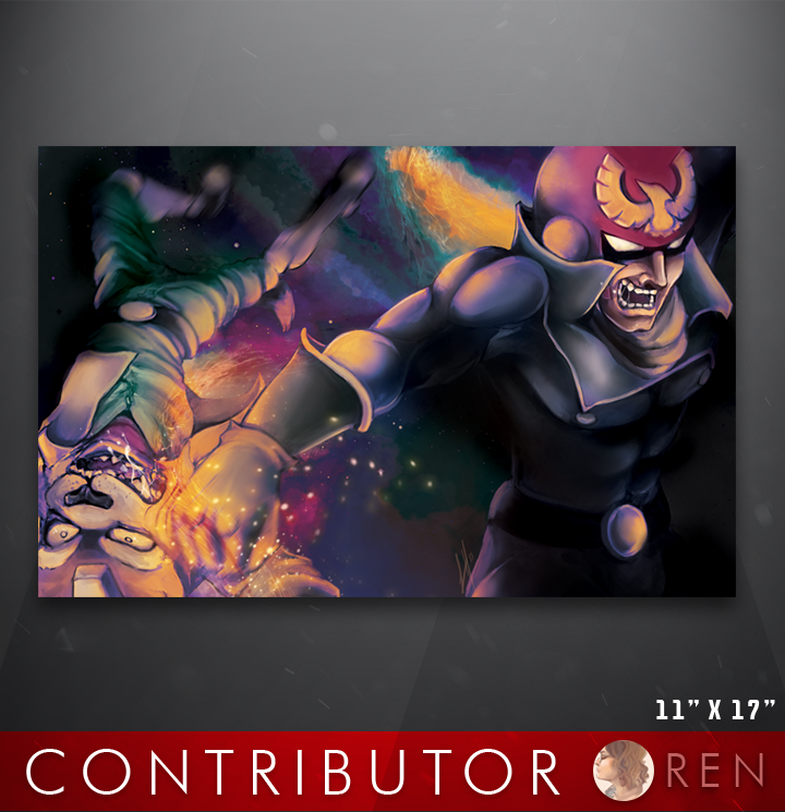 Captain Falcon vs Fox print