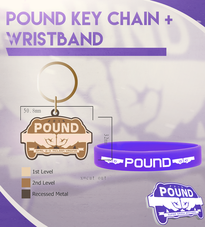 Pound Keychain + Wristband