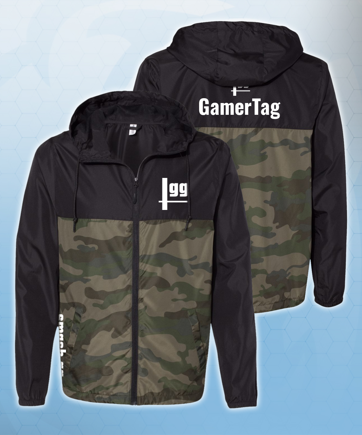 Custom Camo smash.gg Windbreaker