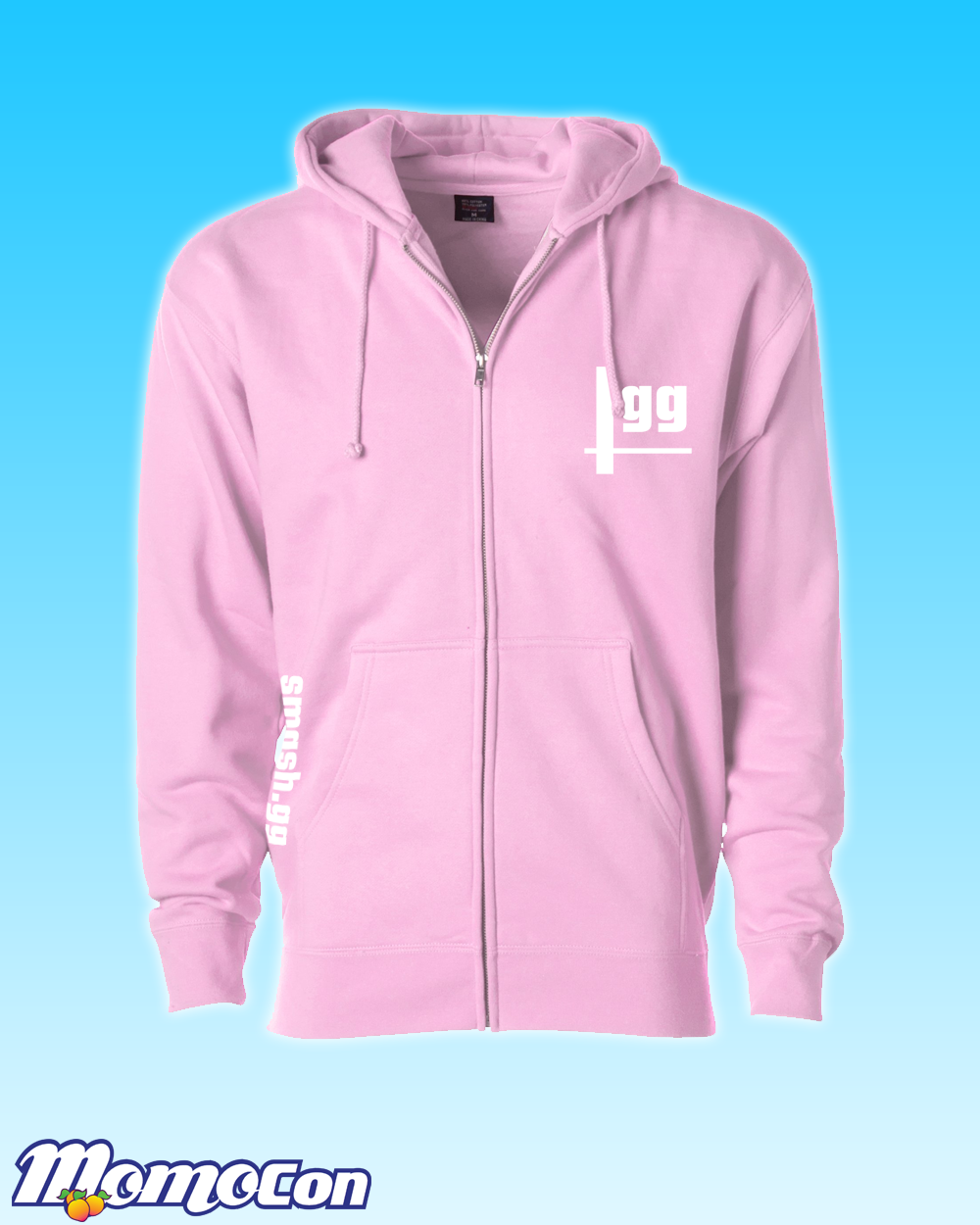 Peach Smash.gg Zip-Up Hoodie