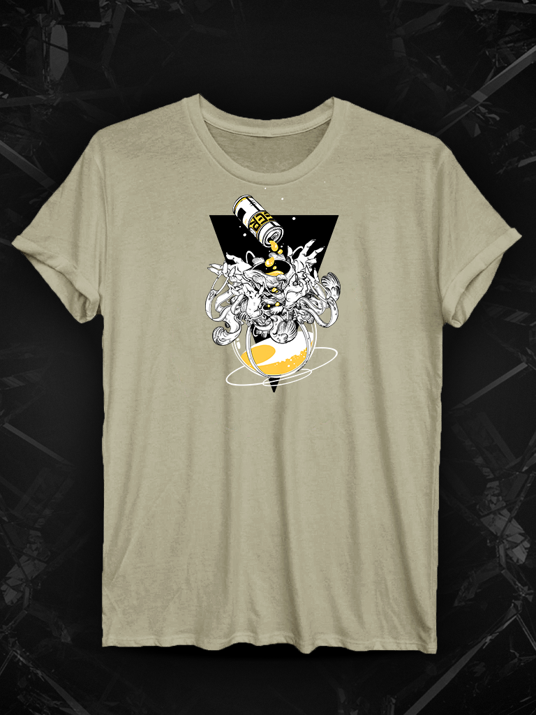 Beer Pour Cuffed Tee