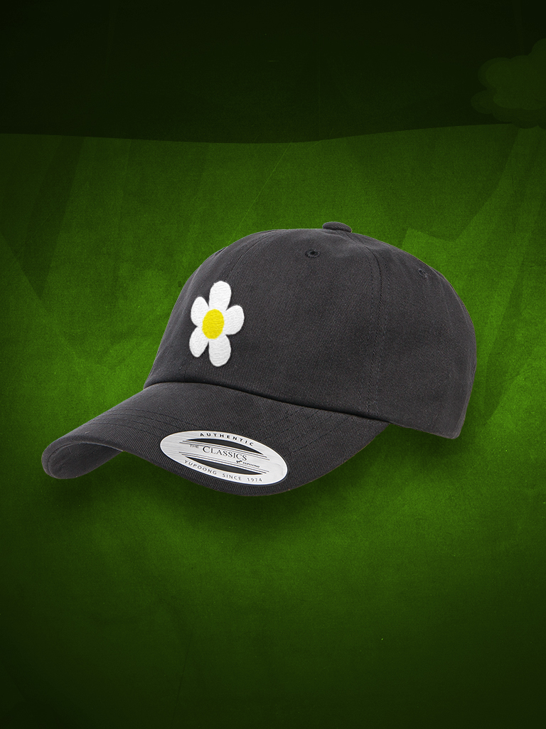 Flower Dad Hat (Black)