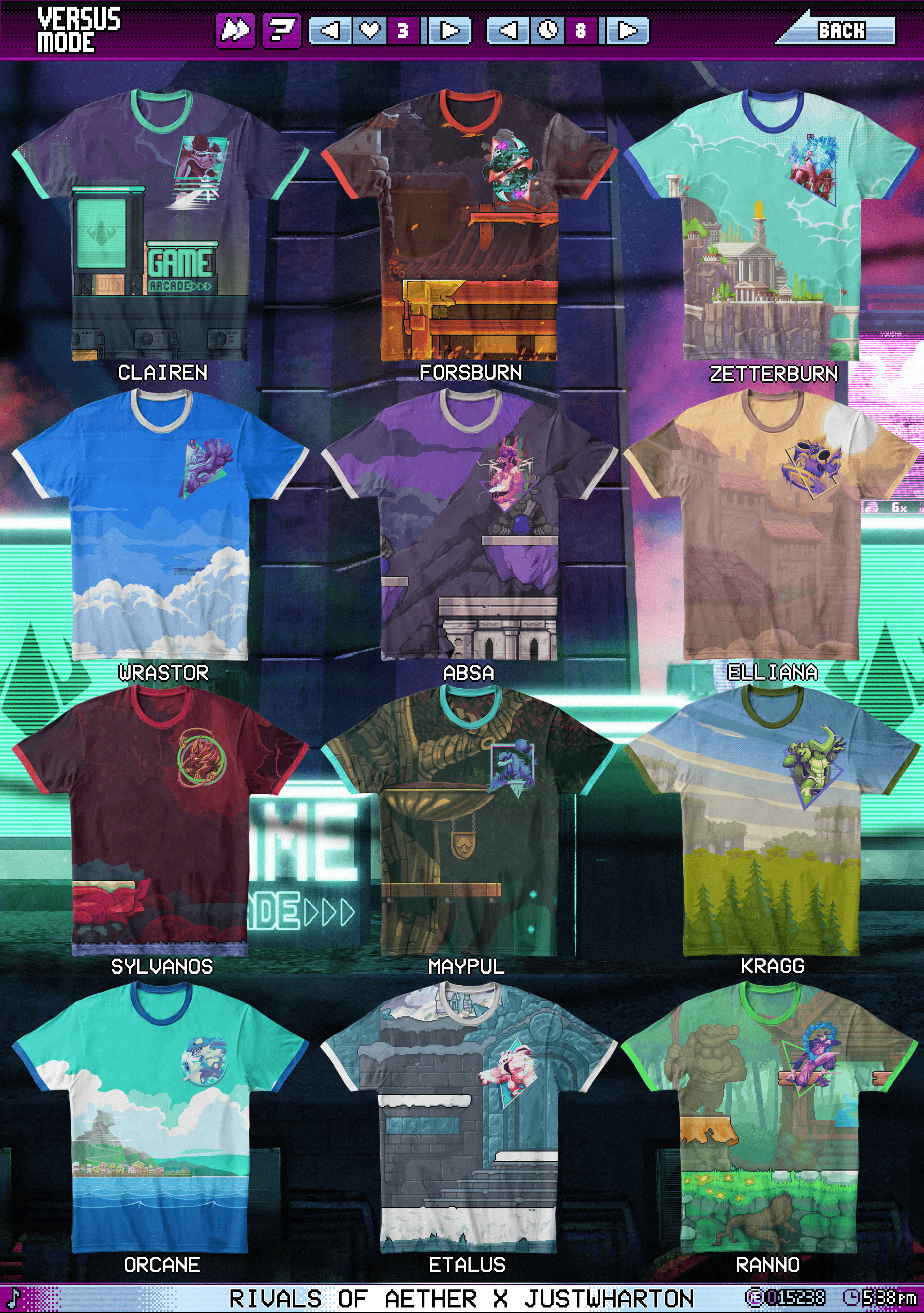 Vaporwave Rivals Sublimation Tee