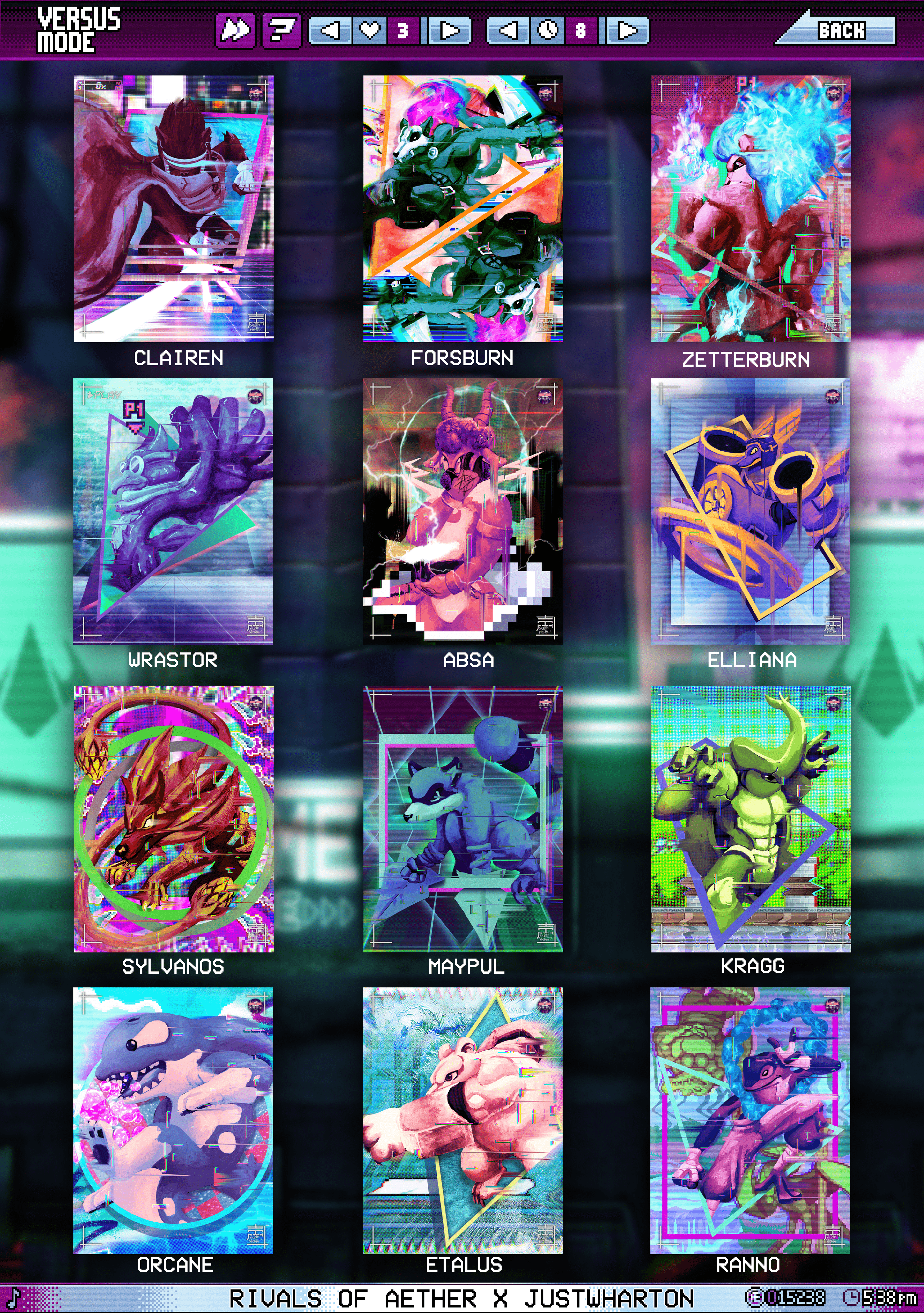 Vaporwave Rivals Poster Series