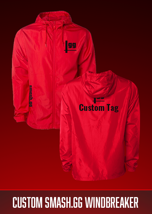 Custom smash.gg Windbreaker
