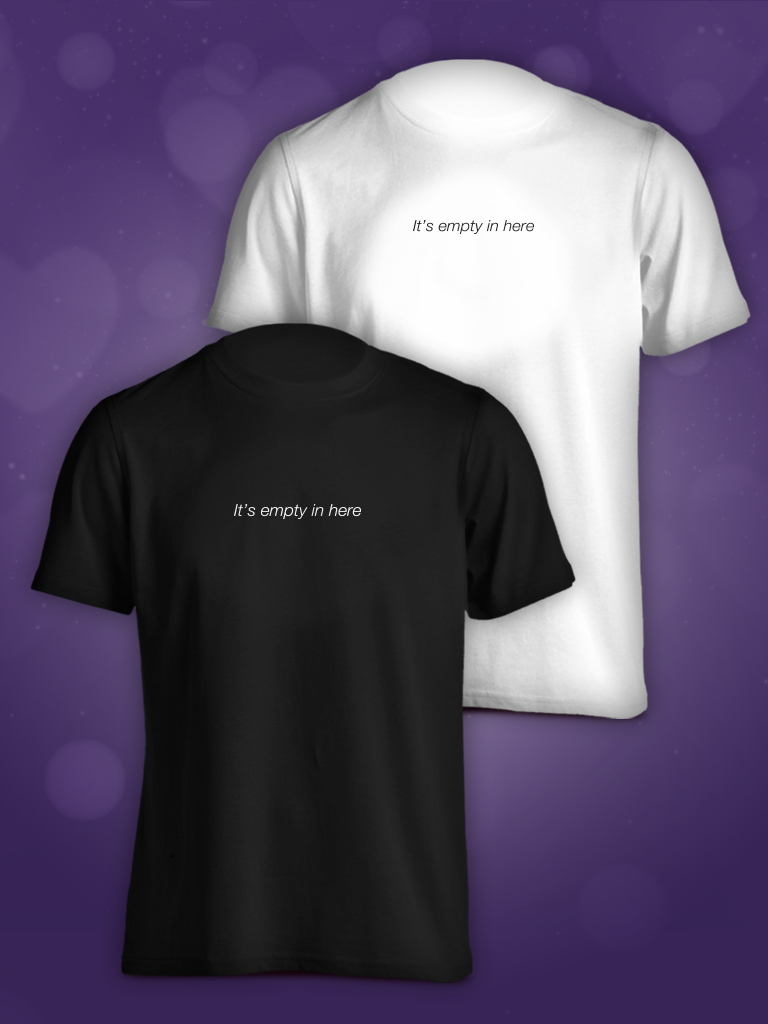 Empty Tee (White or Black)