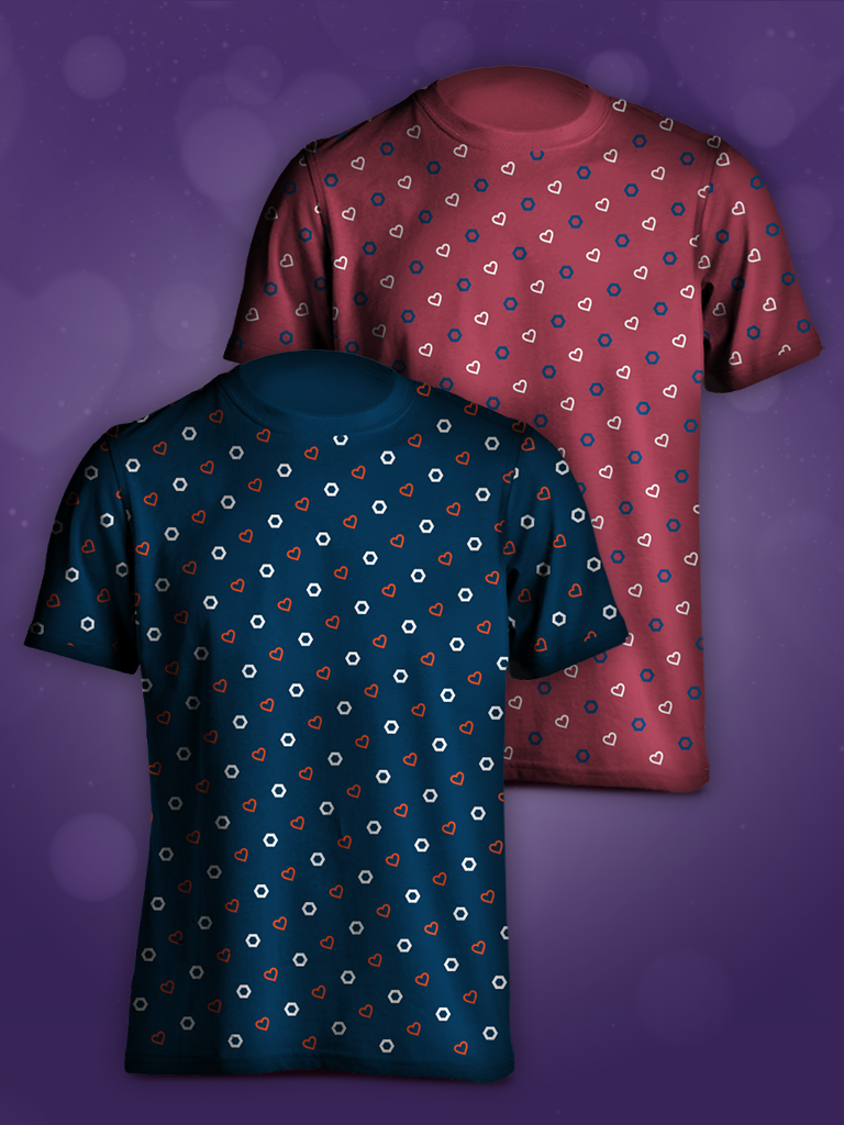 Shine All Over Print (Blue or Pink)