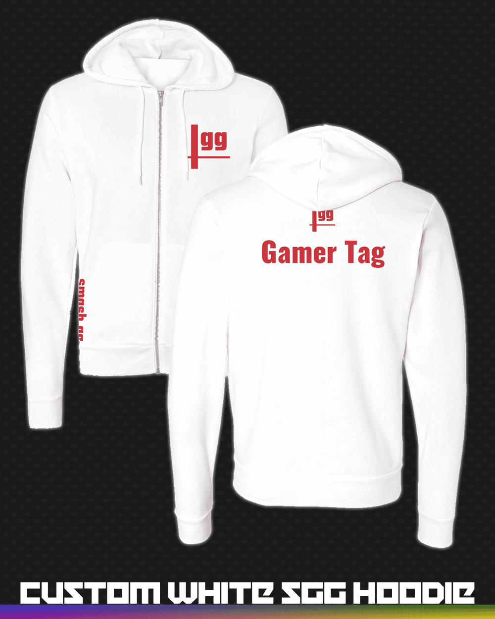 Custom White SGG Hoodie