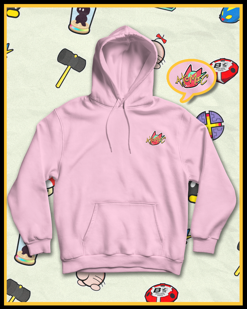 Atomic Bomb Pink Hoodie