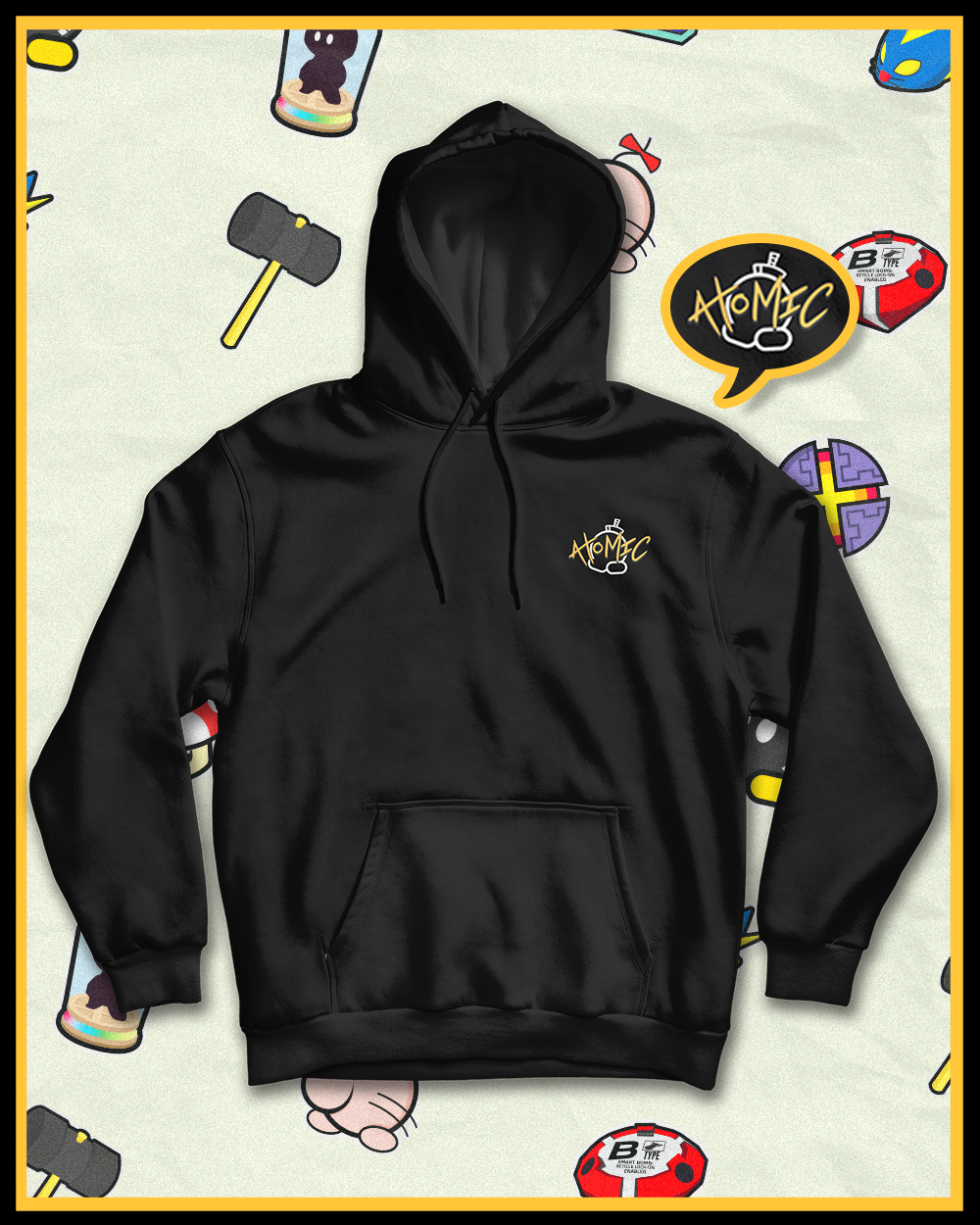Atomic Bomb Black Hoodie