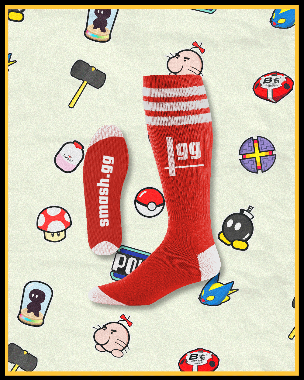 Woven smash.gg Socks