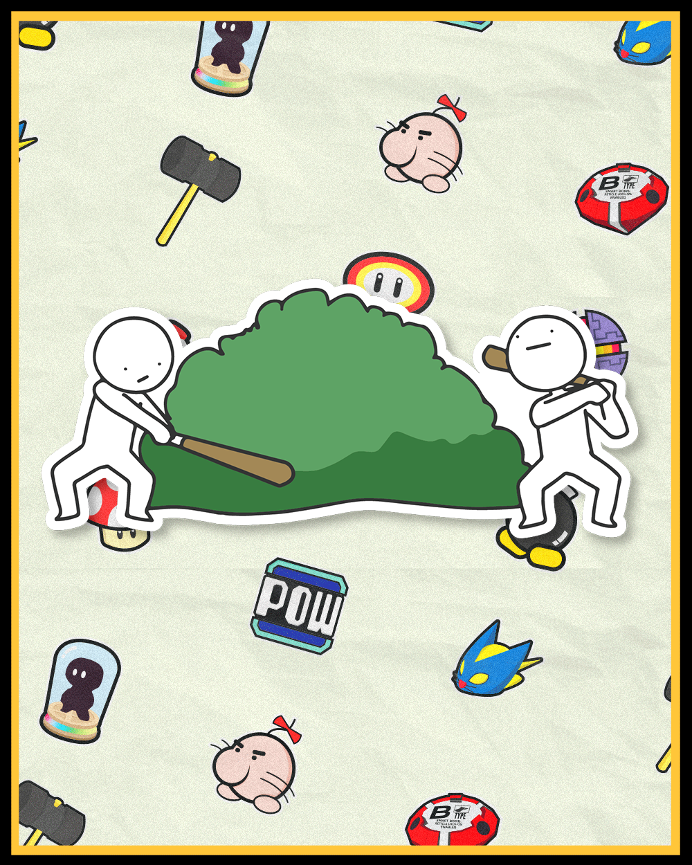 Beat Around The Bush Sticker