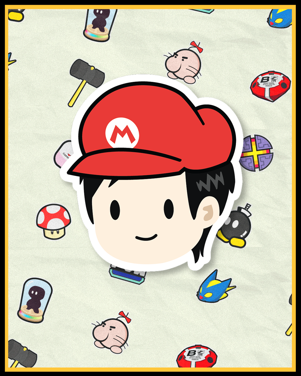 Mario Dom Sticker