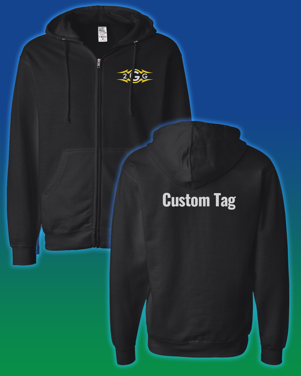 Custom 2GG Zip Hoodie