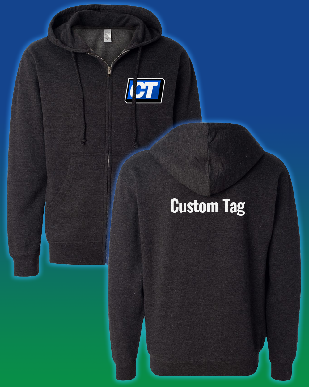 Custom CT Zip Hoodie