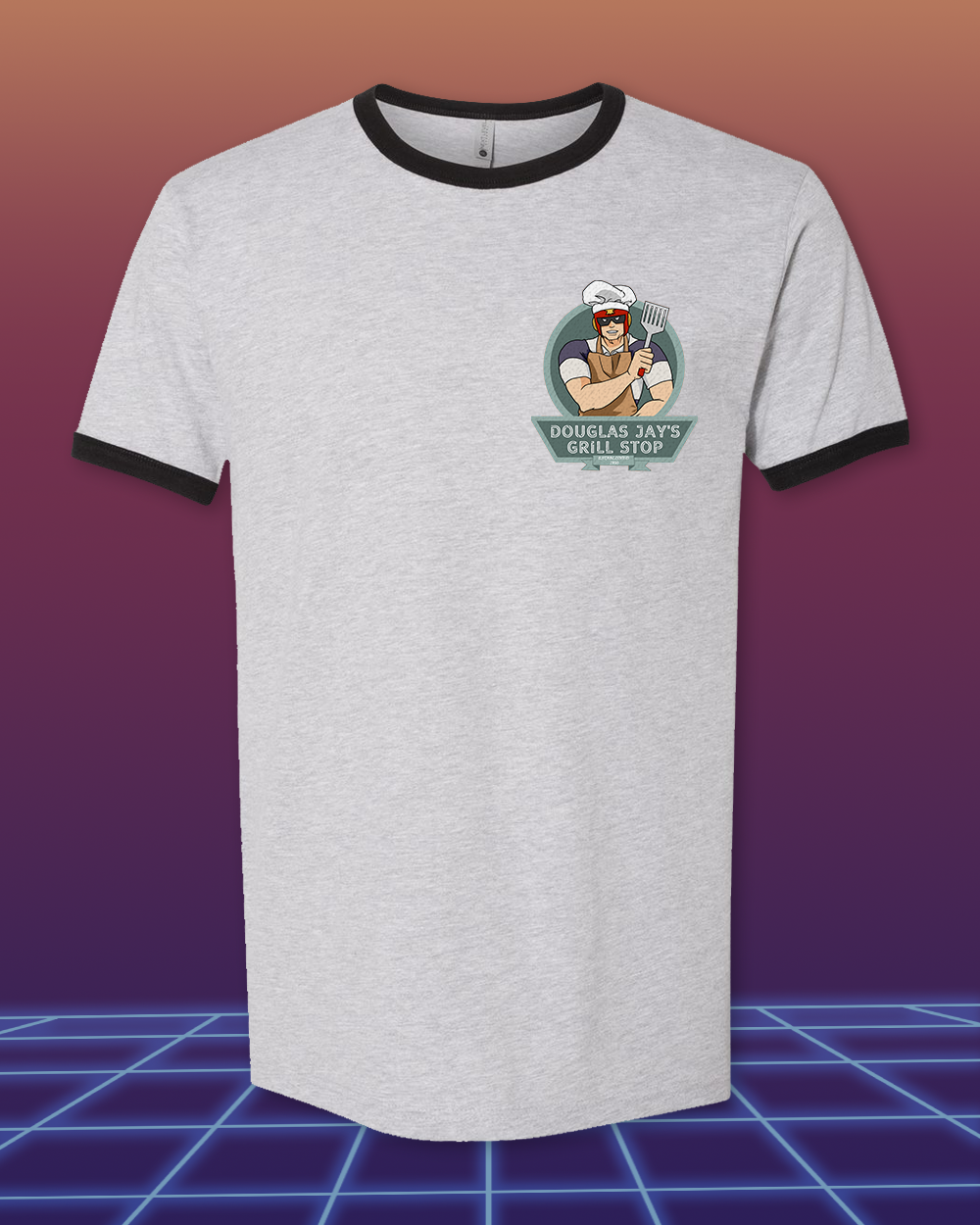 D-Jay's Grill Stop Ringer Tee