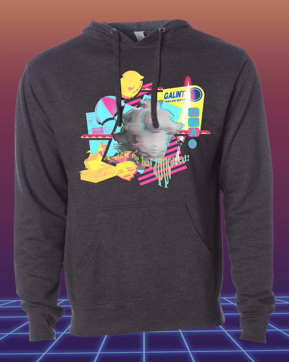 Vaporwave Peach Hoodie