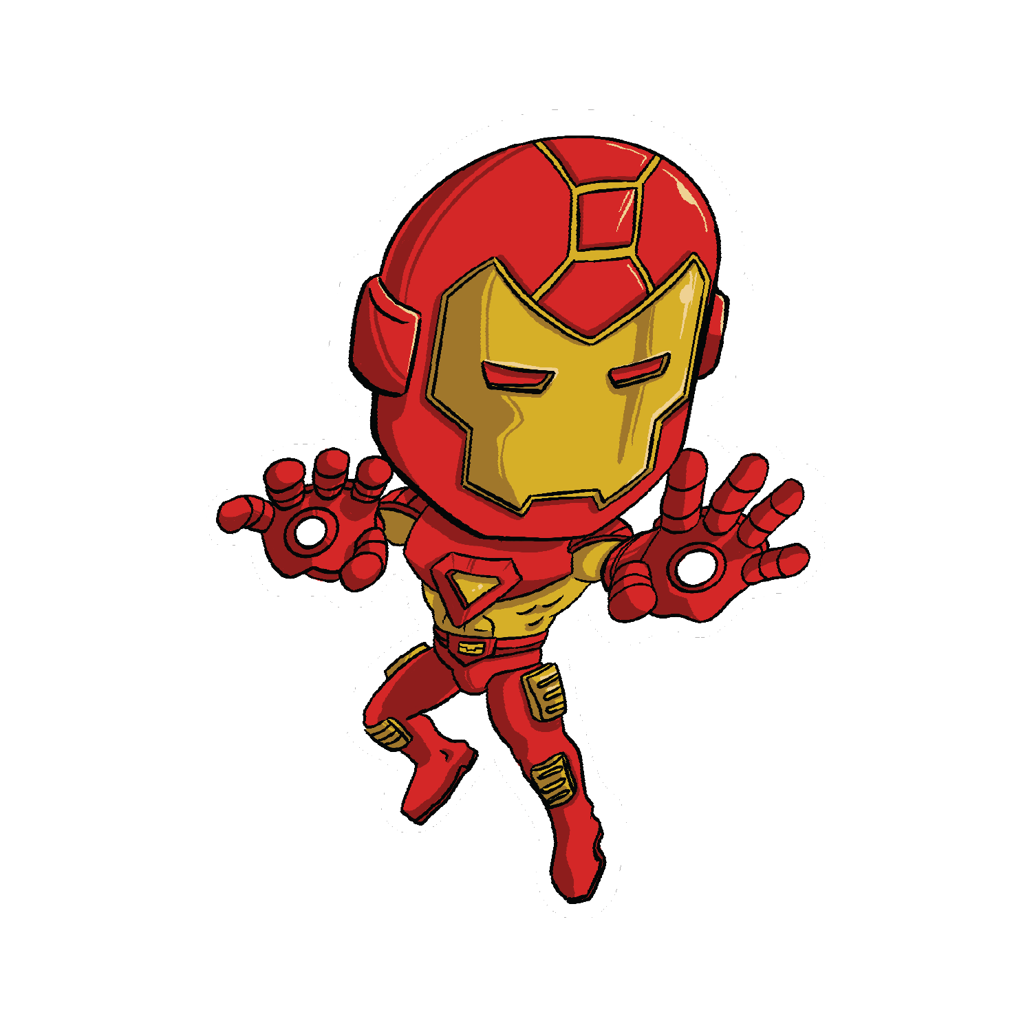 Iron Man Chibi Sticker