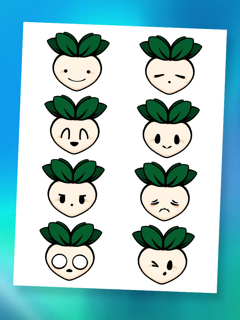 Turnip Stickers