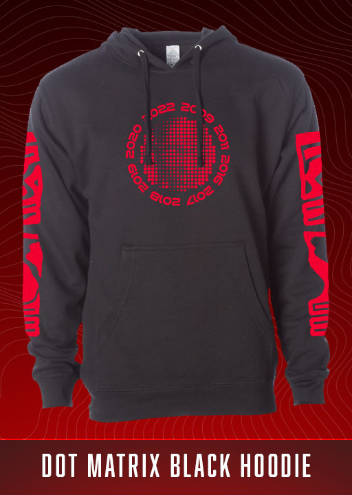 Dot Matrix Black Hoodie