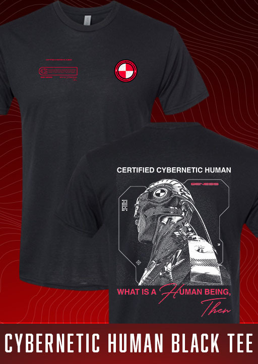 Cybernetic Human Black Tee