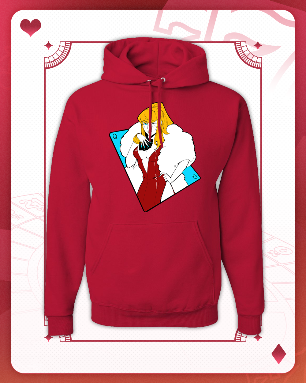 Queen of Hearts Hoodie