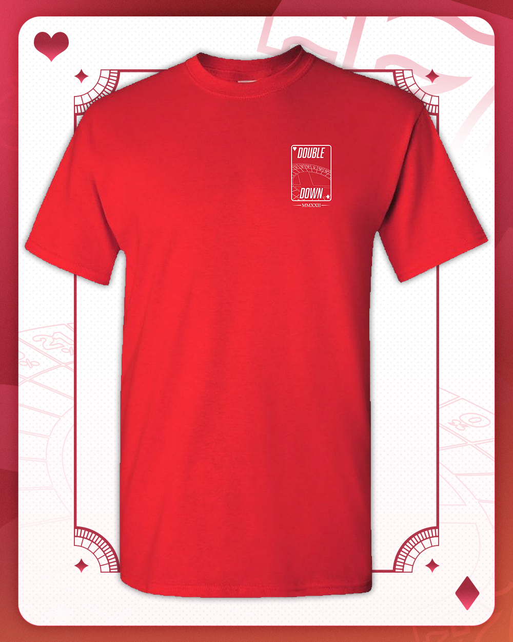 Double Down Red Tee