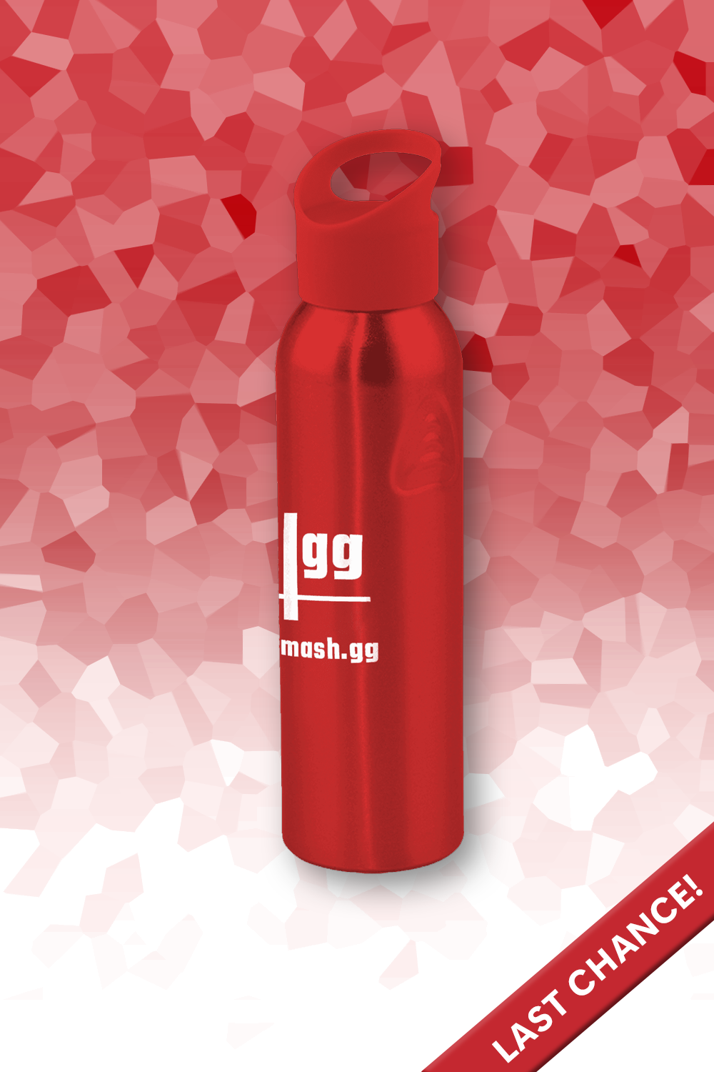 smash.gg Chrome Water Bottle