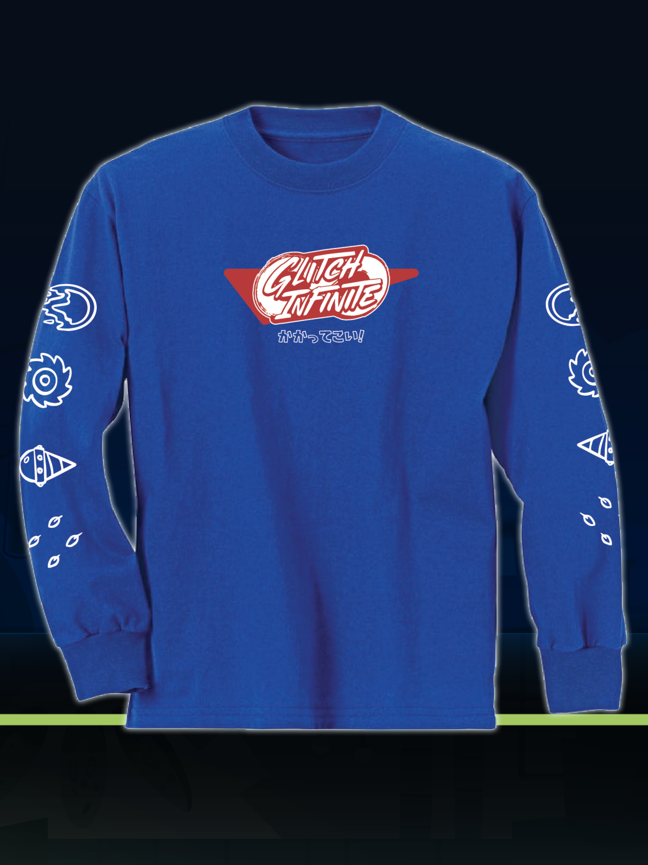 Blue Bomber Long Sleeve Shirt