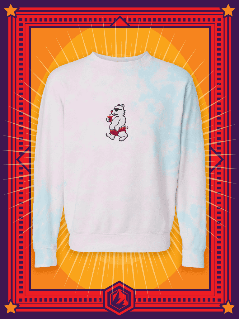 Polar Bear Tie Dye Sweatshirt