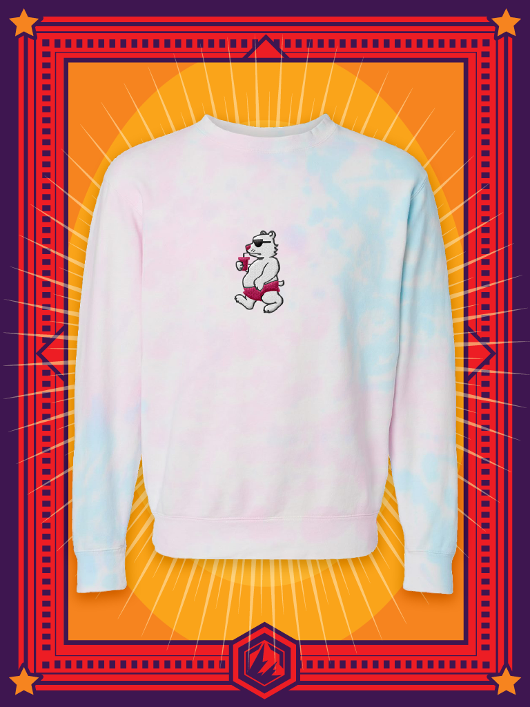 Polar Bear Tie Dye Sweatshirt
