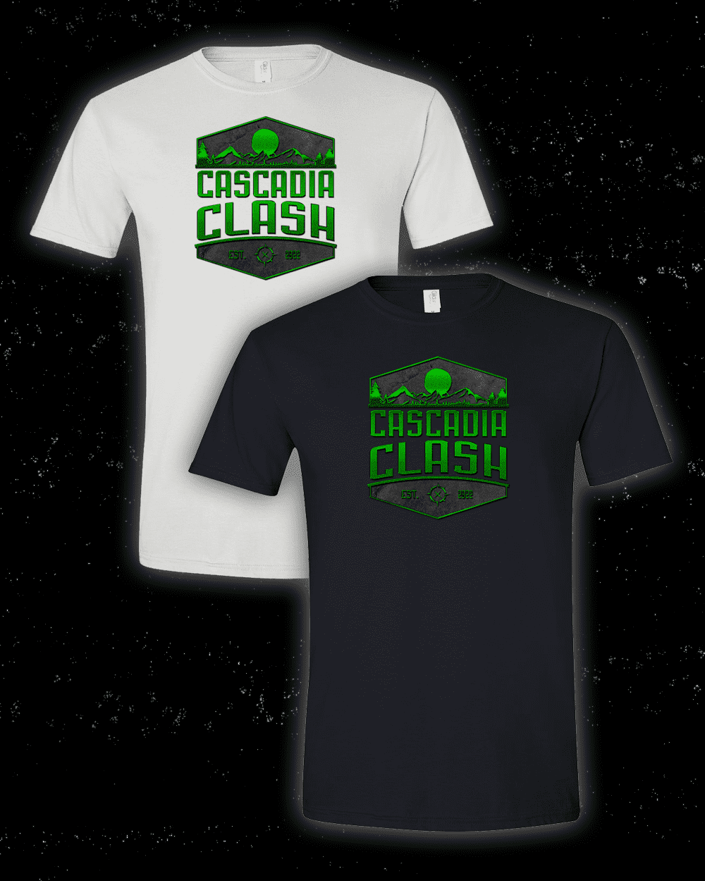 Cascadia Clash T-Shirt (Green Logo)