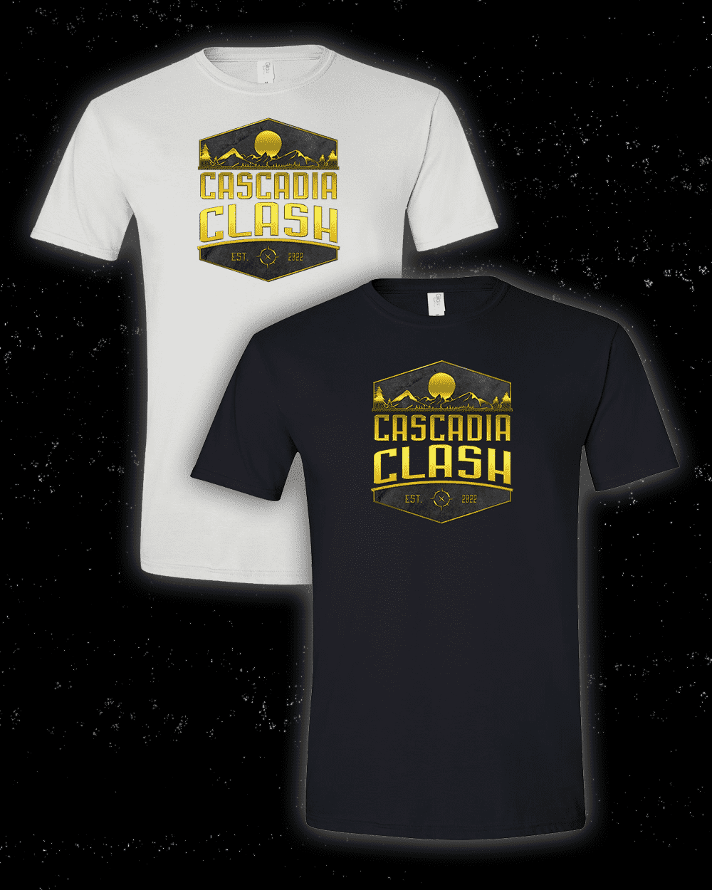 Cascadia Clash T-Shirt (Gold Logo)