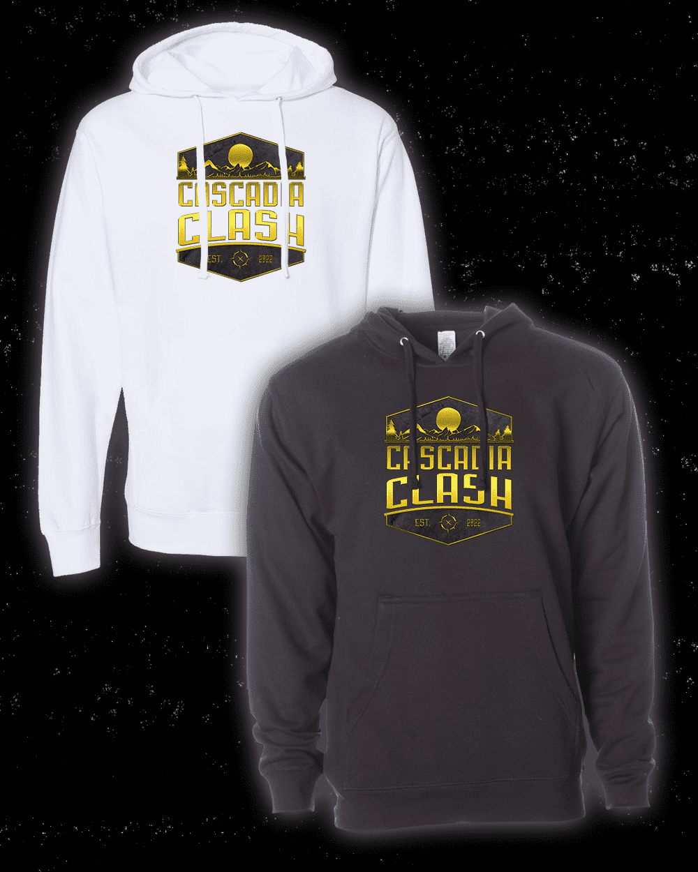 Cascadia Clash Hoodie (Gold Logo)