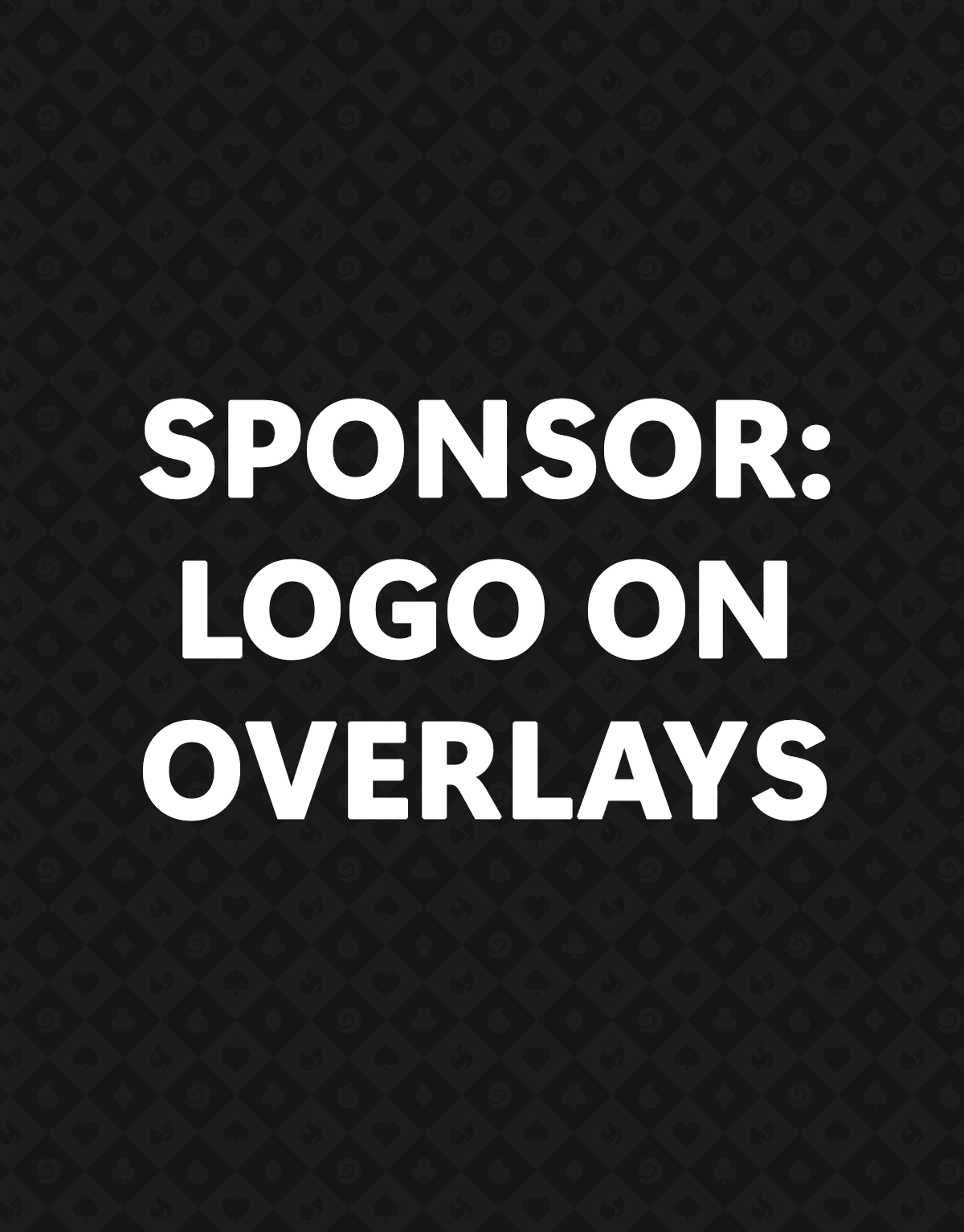 Sponsor: Logo on Overlays