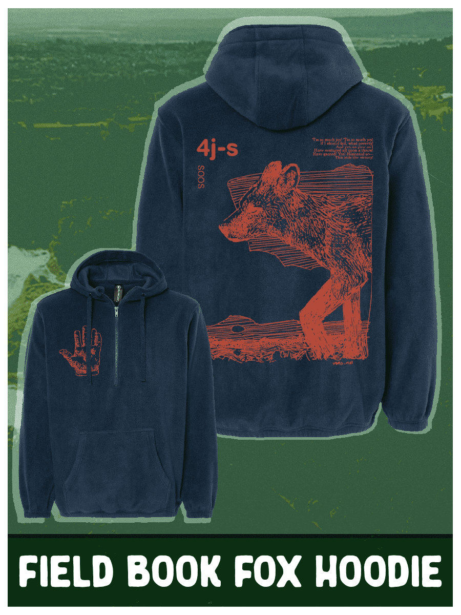 Field Book Fox Quarter Zip Hoodie