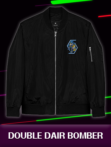 Double Dair Embroidered Bomber