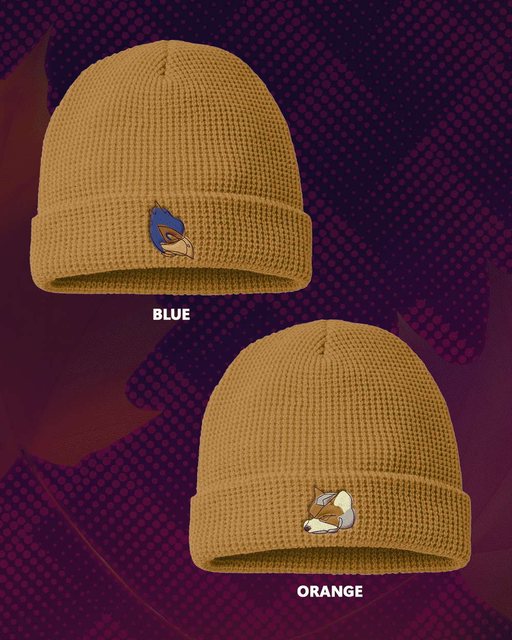 Countour Fox/Falco Waffle Beanies