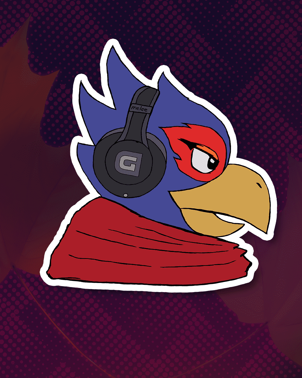 Falcoscarf Sticker