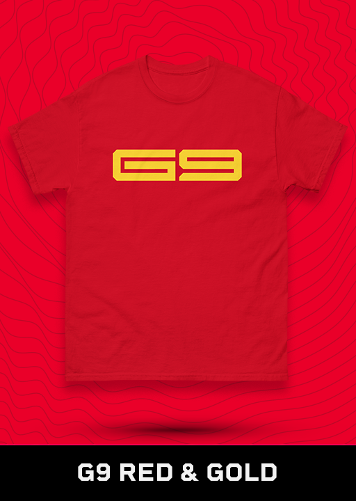G9 Official Tee RED & GOLD