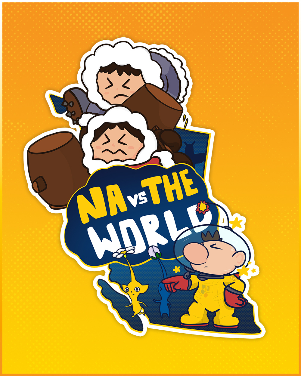 NA Vs the World Stickers