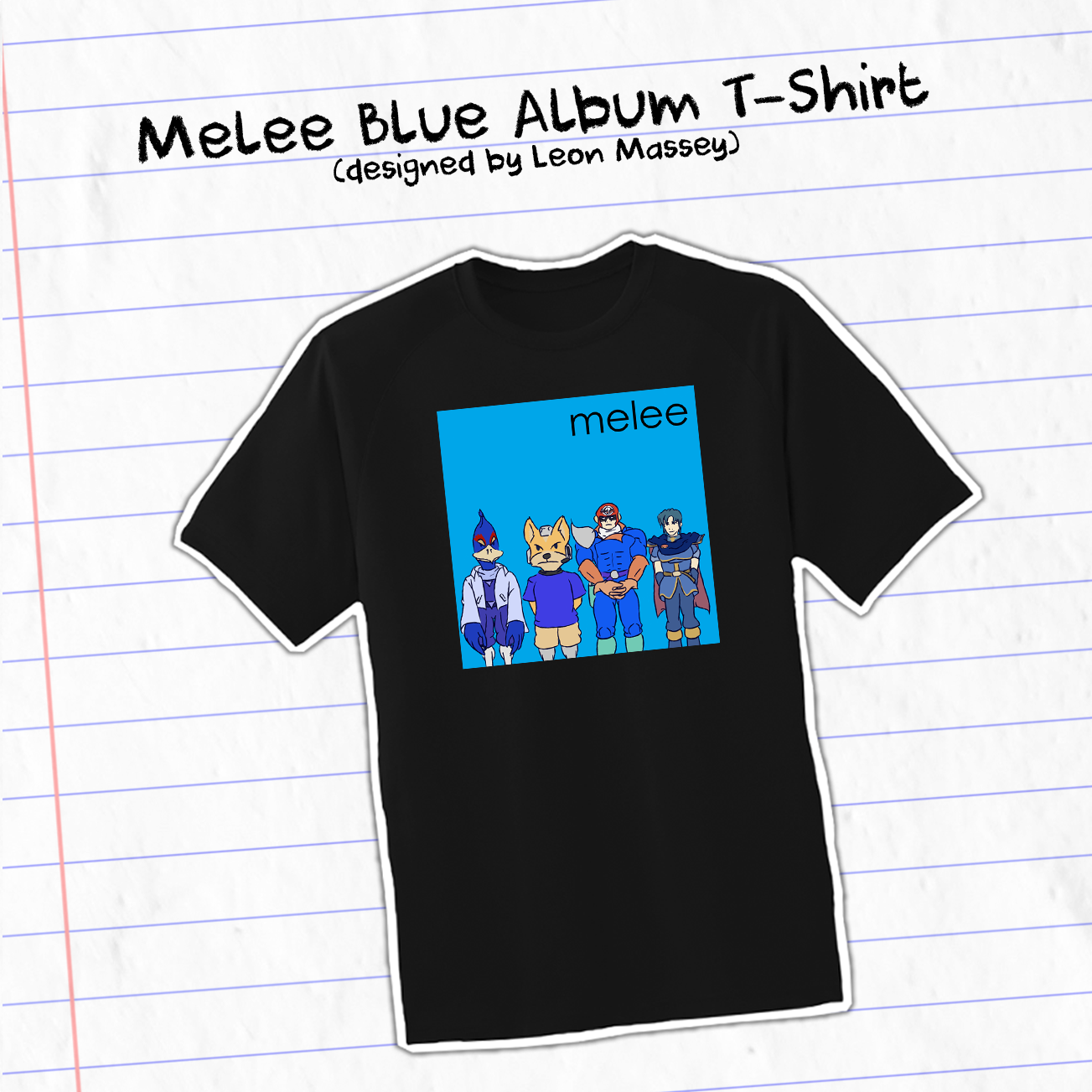 Melee Blue Album T-Shirt