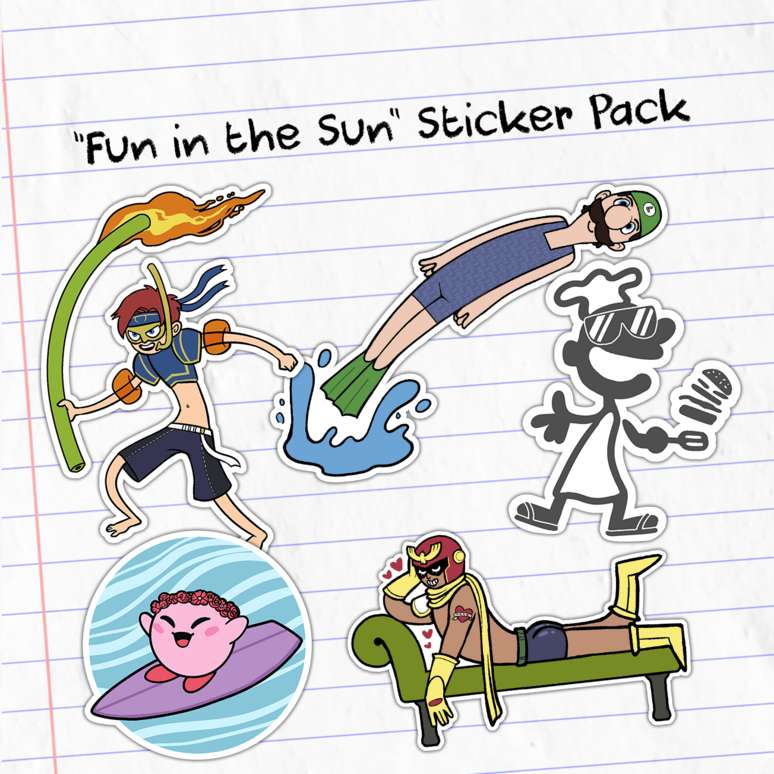 "Fun in the Sun" Sticker Pack