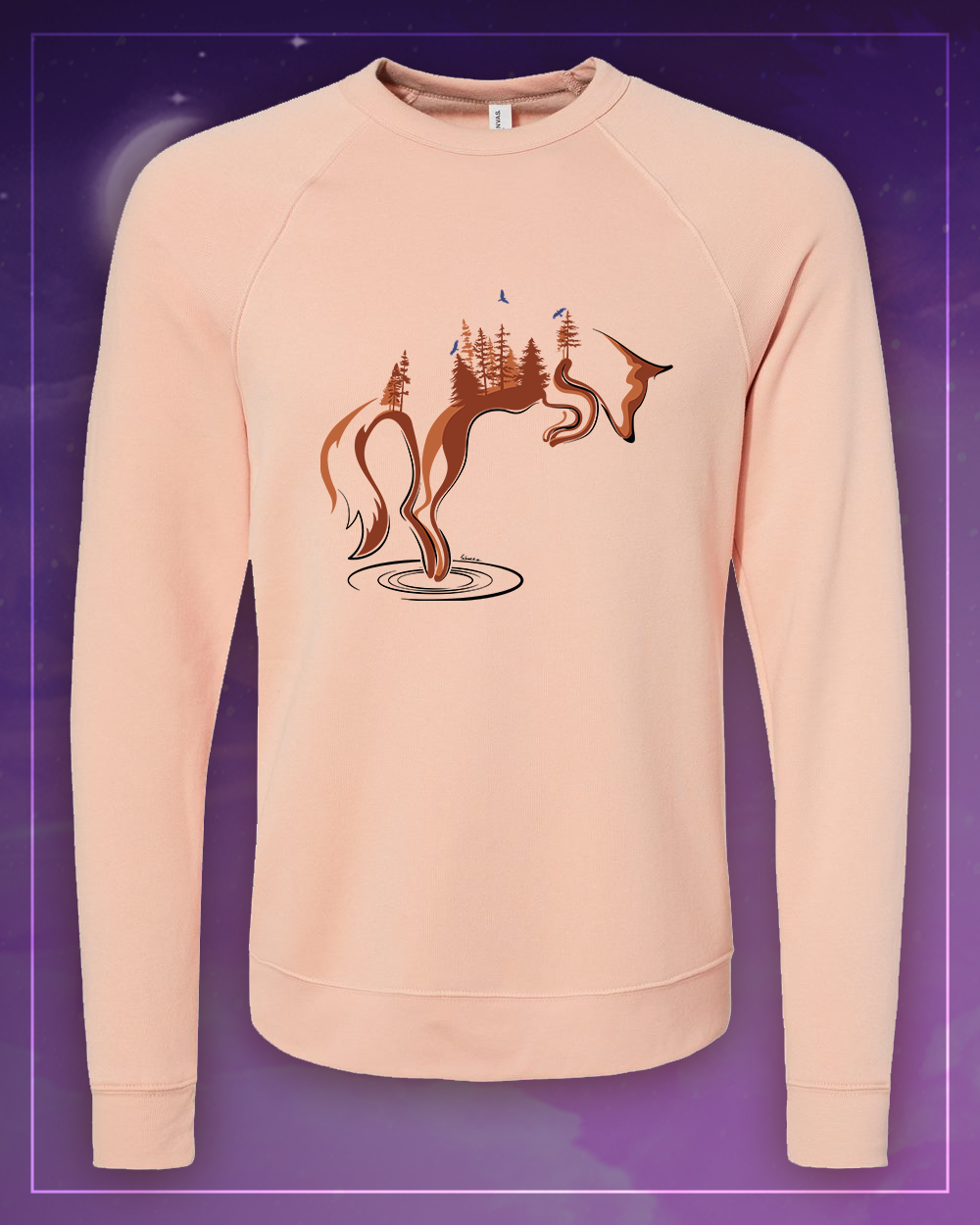 Double Fox Jump Crewneck Sweatshirt