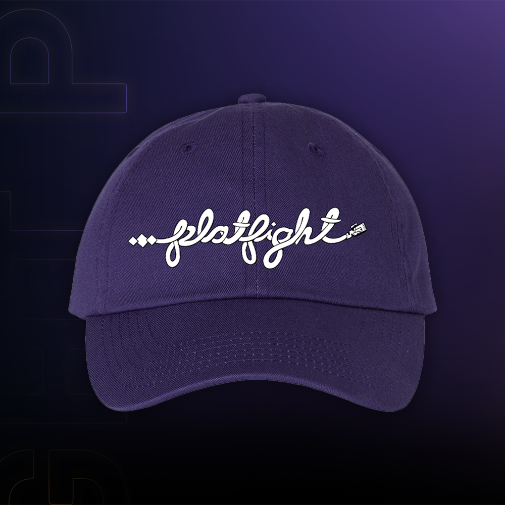 Platfight Cord Hat (Purple/White)