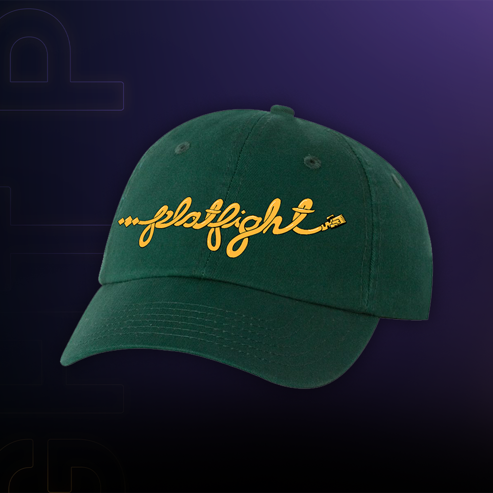 Platfight Cord Hat (Green/Yellow)