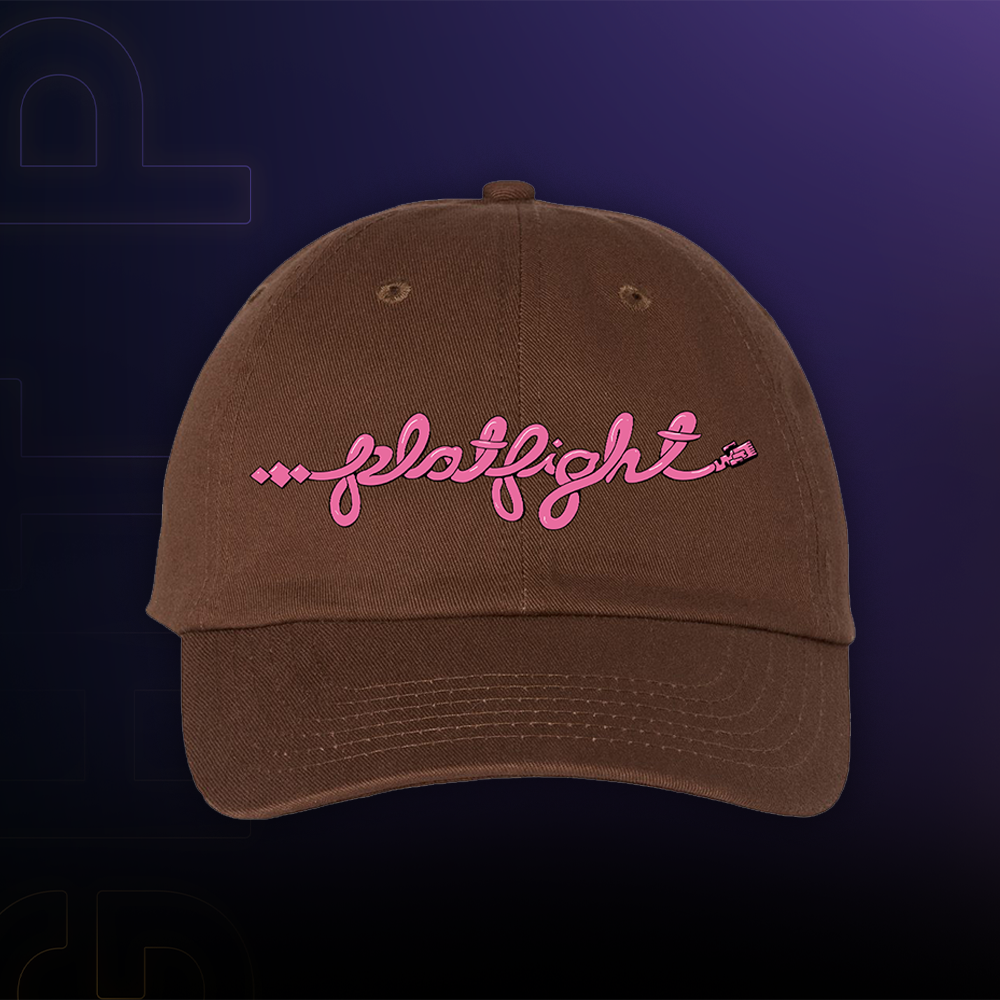 Platfight Cord Hat (Brown/Pink)