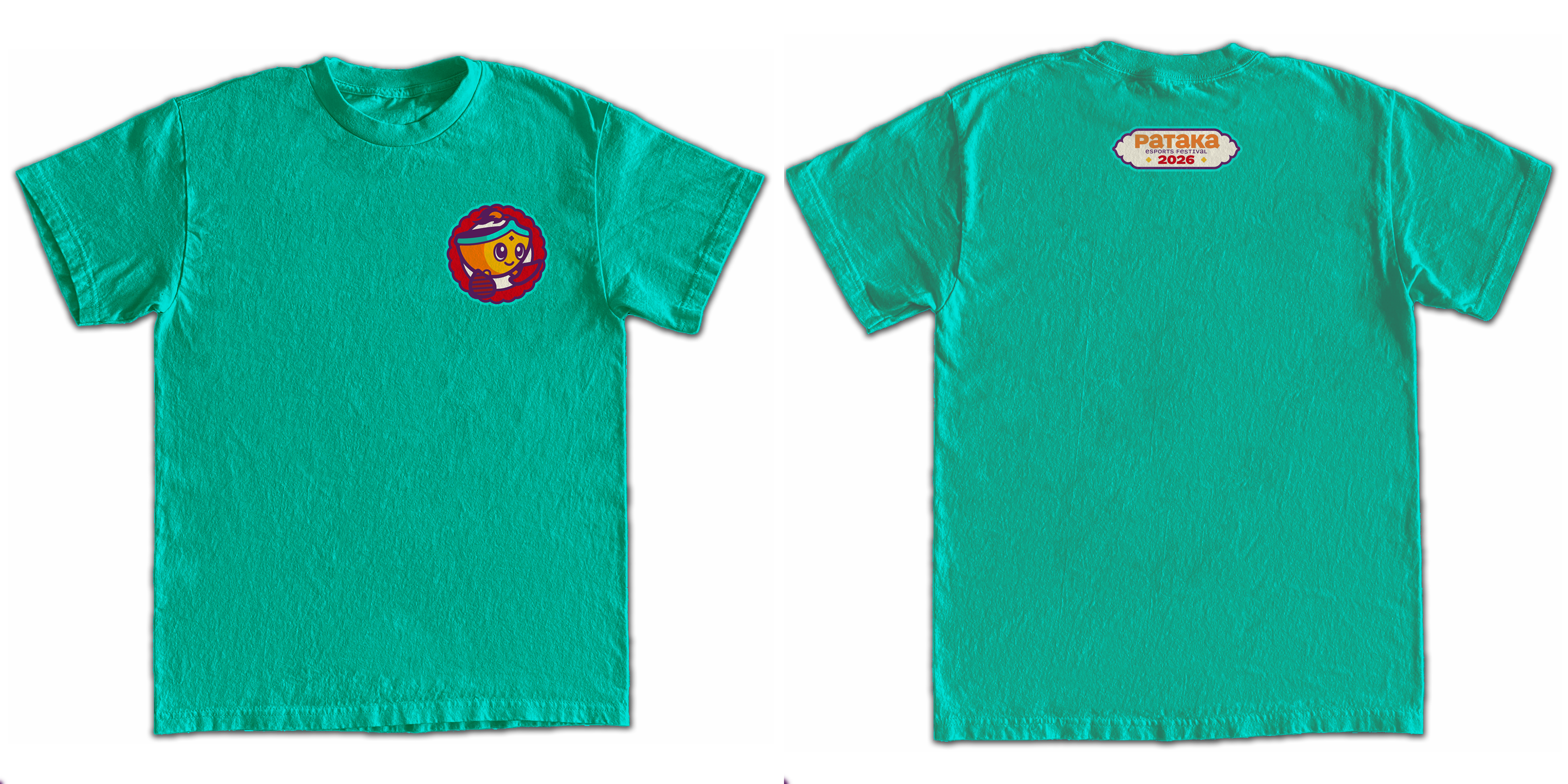 Pataka Logo Tee (Cyan)