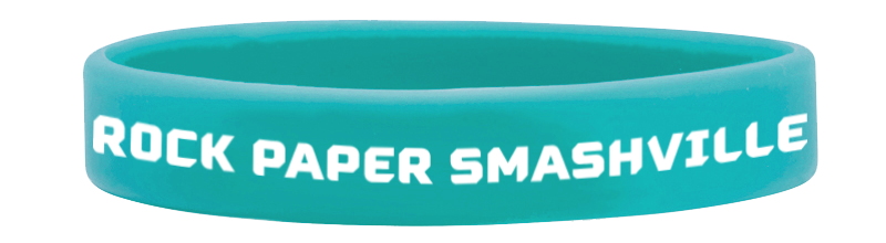 Rock Paper Smashville Wristband