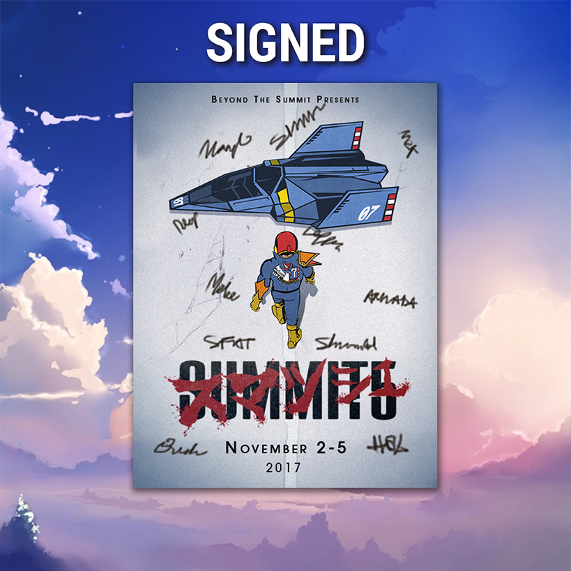 Signed Akira Falcon Poster